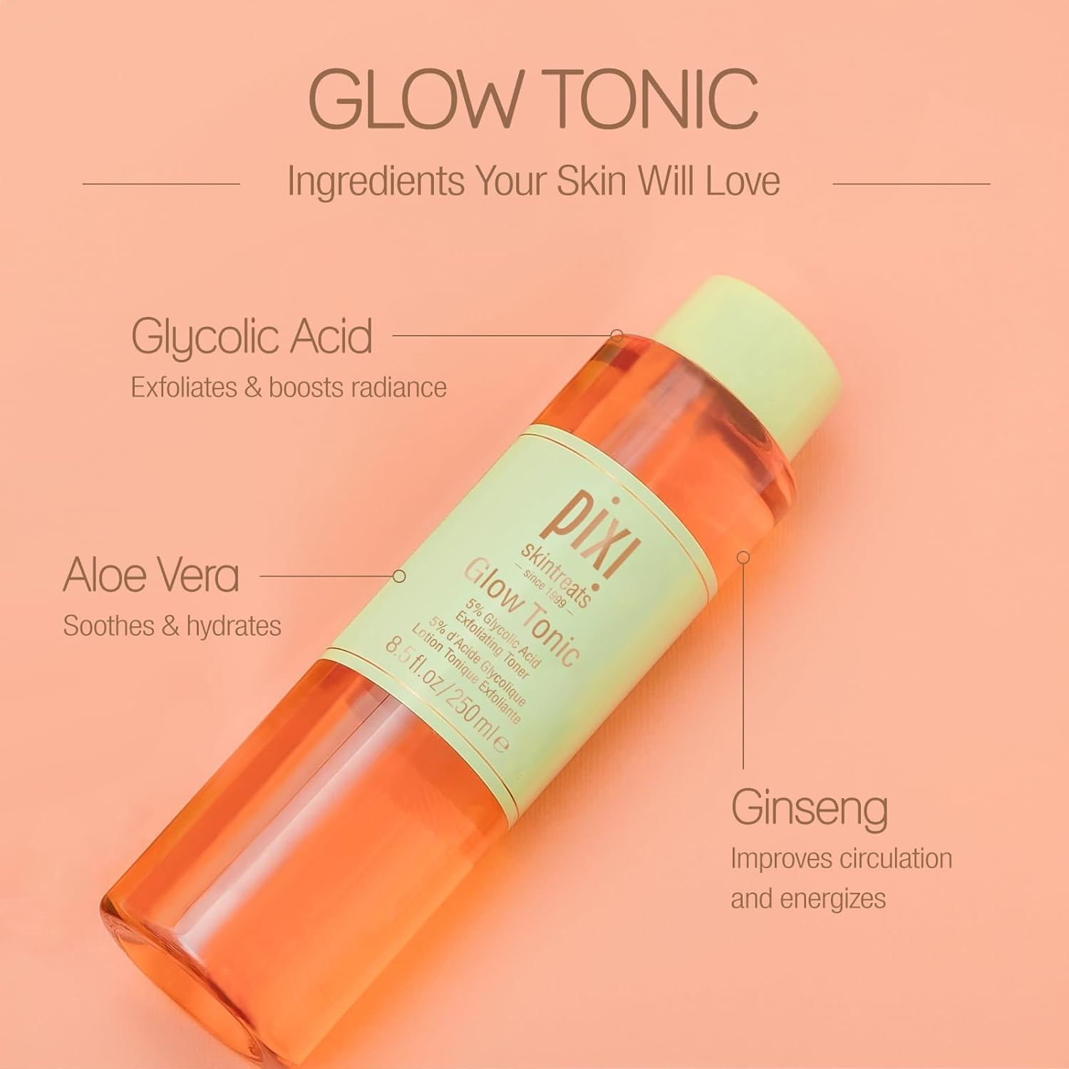 Pixi Glow Glycolic Acid Toner for  Daily Brightening