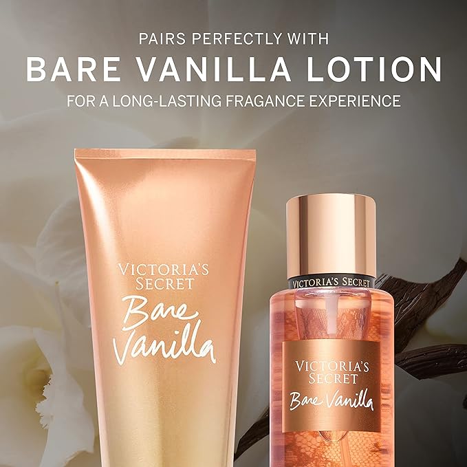 Victoria's Secret Bare Vanilla Body Mist, Body Spray for Women (8.4 oz)