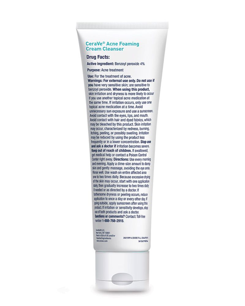 CeraVe Acne Foaming Cream Cleanser